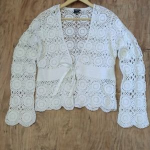 Tribal crochet cardigan